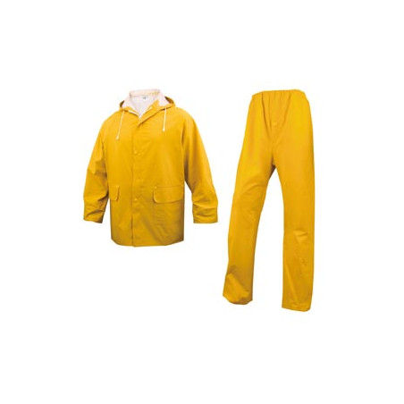 COMPLETO IMPERMEABILE EN304 Tg. XL giallo (giacca+pantalone)