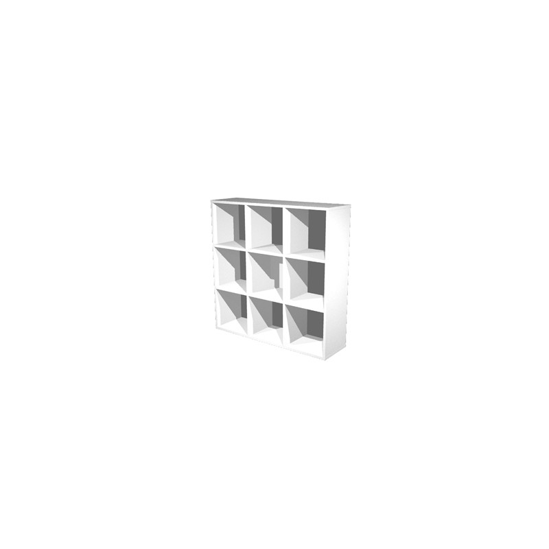 LIBRERIA 9 CASELLE 104x29,2cm-H103,9cm BIANCO - RAINBOW