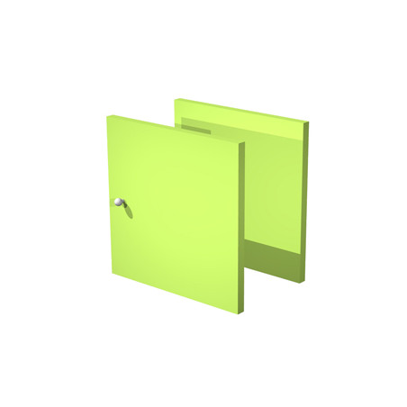 COPPIA ANTINE VERDE NEON per LIBRERIA RAINBOW