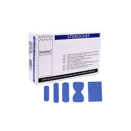 100 CEROTTI Assort. in 5 misure BLU DETECTABLE