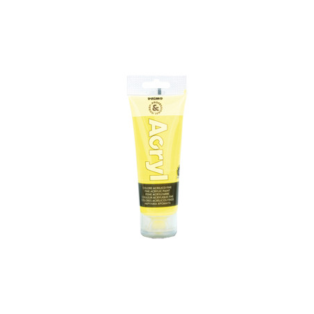 COLORE ACRILICO FINE tubo da 75ml GIALLO FLUO