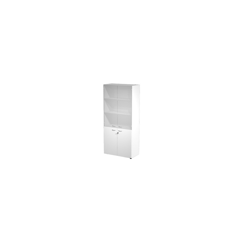 ARMADIO MODULARE A 2+2 ANTE 90x45,8cm - H200cm BIANCO