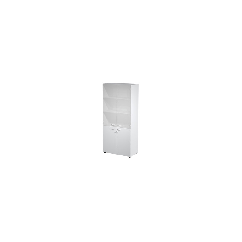 ARMADIO MODULARE A 2+2 ANTE 90x45,8cm - H200cm GRIGIO