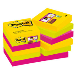 ** END ** ** END ** end* BLOC. 90foglietti Post-it® Super Sticky 47,6x47,6mm 622-12SS-RIO-EU RIO DE J