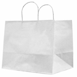 25 SHOPPERS CARTA KRAFT 32X20X33CM TWISTED LARGE AVORIO