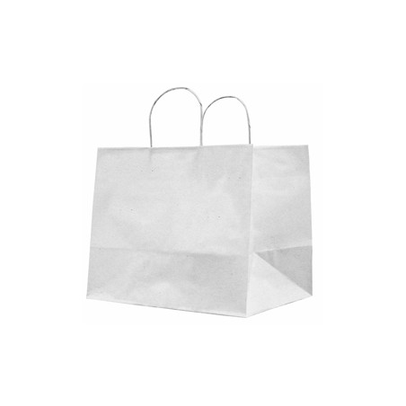 25 SHOPPERS CARTA KRAFT 32X20X33CM TWISTED LARGE AVORIO