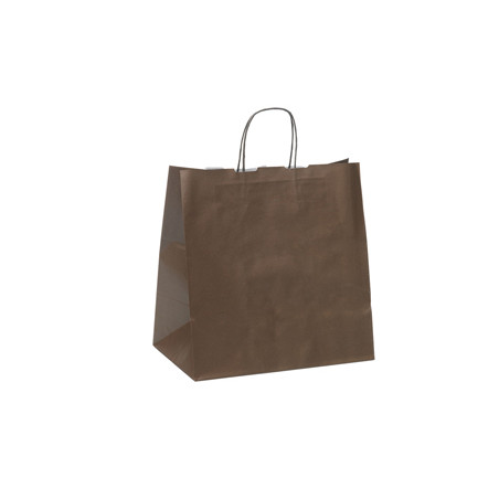 25 SHOPPERS CARTA KRAFT 32X20X33CM TWISTED LARGE AVANA