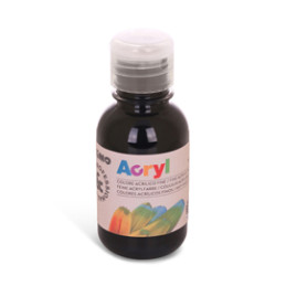 Colore acrilico fine Acryl 125ml nero PRIMO