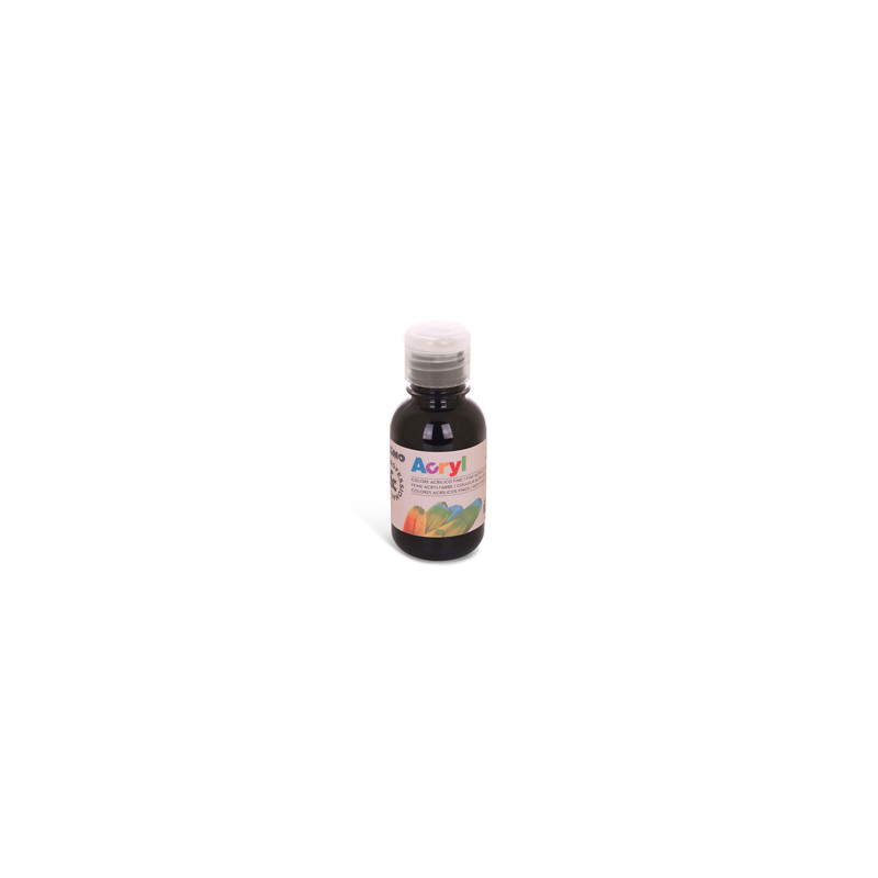 Colore acrilico fine Acryl 125ml nero PRIMO