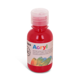 Colore acrilico fine Acryl 125ml rosso carminio PRIMO