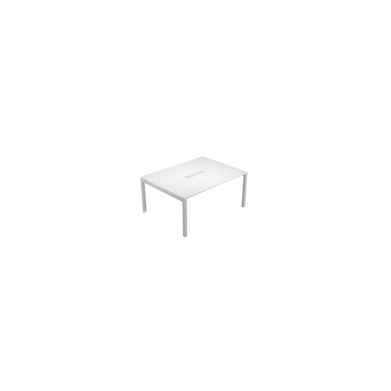 TAVOLO RIUNIONI 6 Posti 160X120xH72,5cm BIANCO - AGORA'