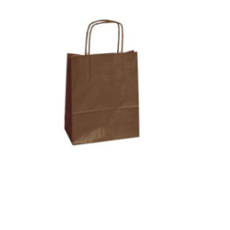 25 shoppers carta kraft 45x15x50cm twisted marrone