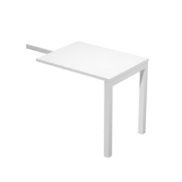 Allungo dx/sx per scrivania singola 80x60x72,5cm Bianco - Agora'