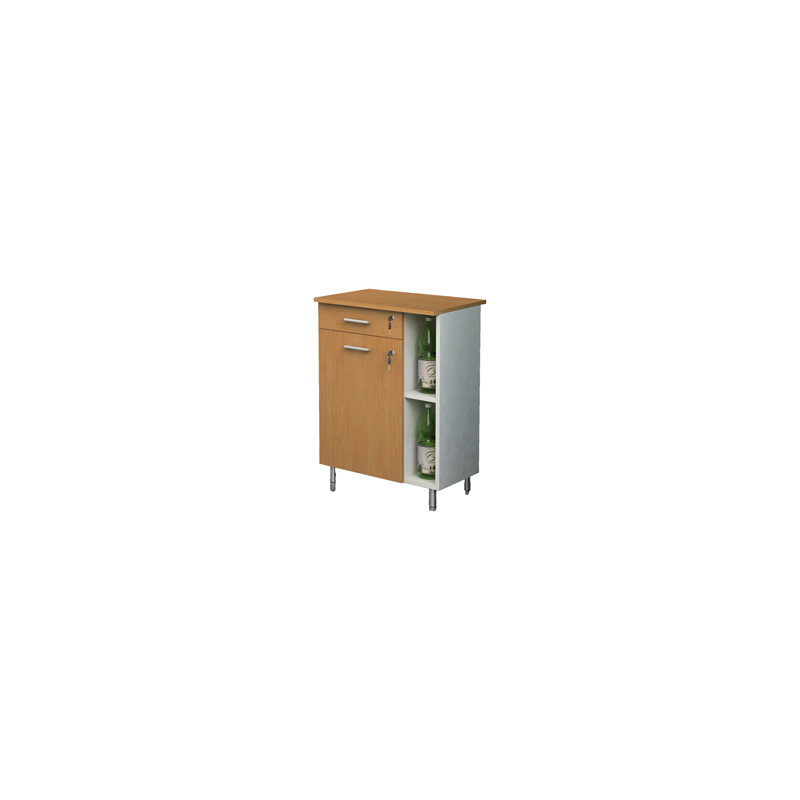 Mobile Punto Caffe' 60x45xH84cm Bicolore - Angolo Ristoro