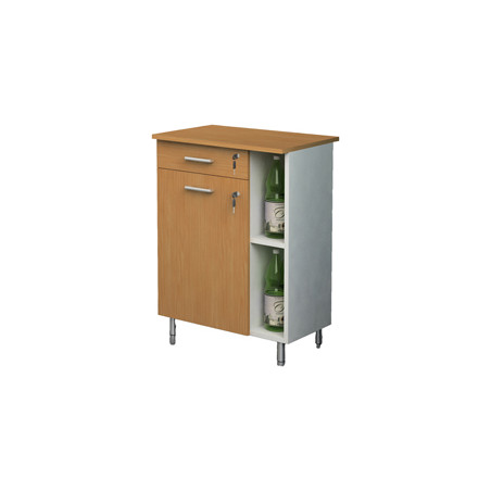 Mobile Punto Caffe' 60x45xH84cm Bicolore - Angolo Ristoro