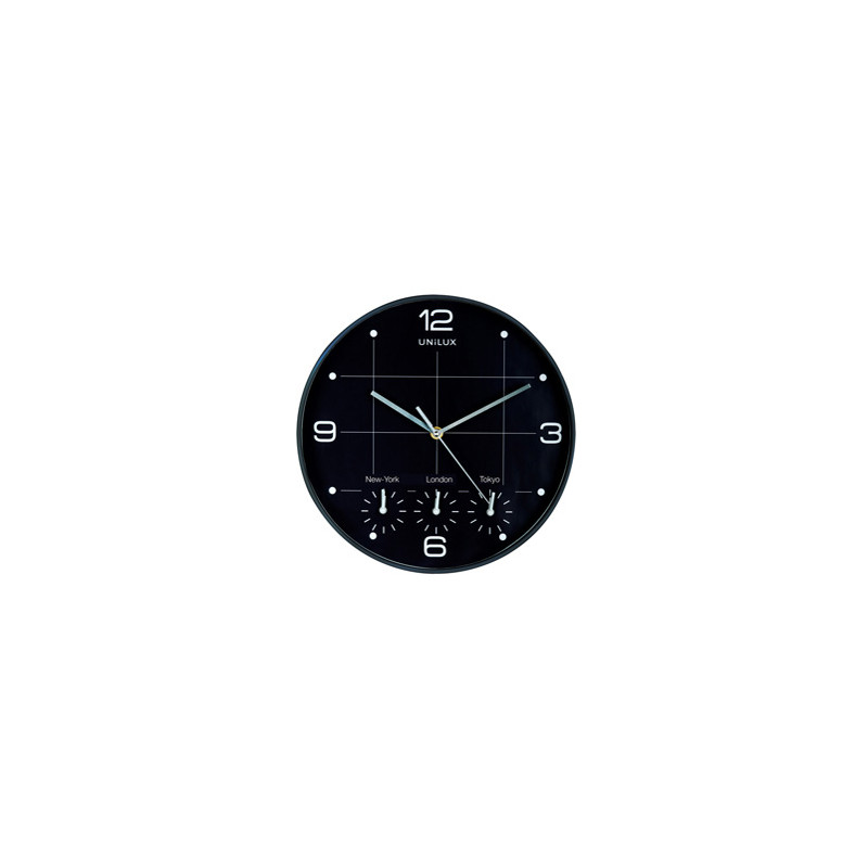 Orologio da parete Ø30,5cm con 4 fusi On Time Unilux