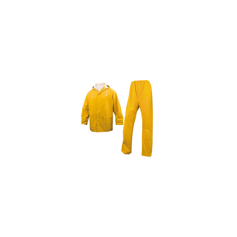 COMPLETO IMPERMEABILE EN304 Tg. XXL giallo (giacca+pantalone)