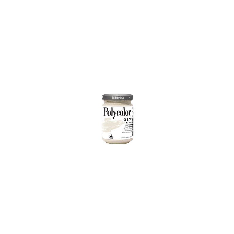 Colore vinilico Polycolor vasetto 140 ml bianco platino Maimeri