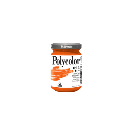 Colore vinilico Polycolor vasetto 140 ml arancio brillante Maimeri