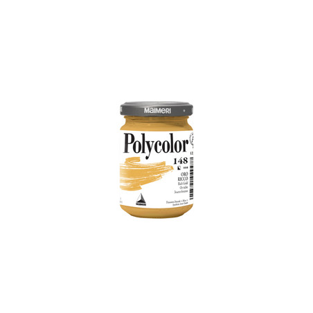 Colore vinilico Polycolor vasetto 140 ml oro ricco Maimeri