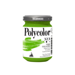 Colore vinilico Polycolor vasetto 140 ml verde giallastro Maimeri