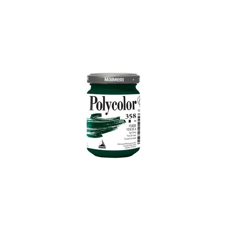Colore vinilico Polycolor vasetto 140 ml verde vescica Maimeri