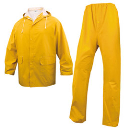 COMPLETO IMPERMEABILE EN304 Tg. M giallo (giacca+pantalone)