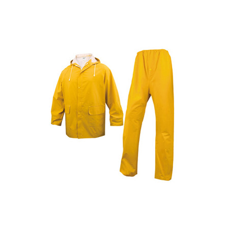 COMPLETO IMPERMEABILE EN304 Tg. M giallo (giacca+pantalone)