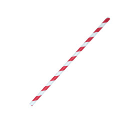 12 cannucce Stripes in carta rosso/bianco Big Party