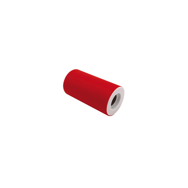 Tulle in rotolo 12,5cmx25mt rosso Big Party