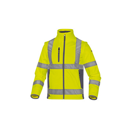 Giacca Softshell Moonlight 2 alta visibilita' giallo fluo tg.M DeltaPlus