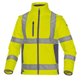 Giacca Softshell Moonlight 2 alta visibilita' giallo fluo tg.XL DeltaPlus