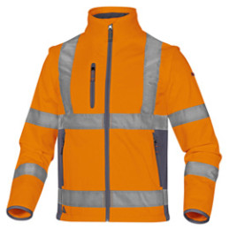 Giacca Softshell Moonlight 2 alta visibilita' arancio fluo tg.M DeltaPlus