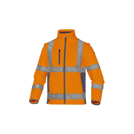 Giacca Softshell Moonlight 2 alta visibilita' arancio fluo tg.M DeltaPlus