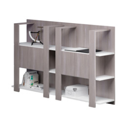 Libreria bassa a 3 ripiani 100X38,6cm H124cm BIANCO/FRASS.TOSCANO - Concept