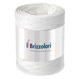 Rafia sintetica 6802 5mmx200mt colore bianco 01 Brizzolari