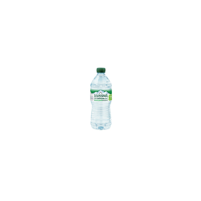 Acqua naturale bottiglia PET 100 riciclabile 500ml Levissima