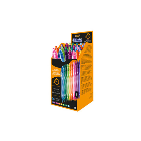 Box 30 penne sfera scatto 10 colori assortiti Gelocity quick dry