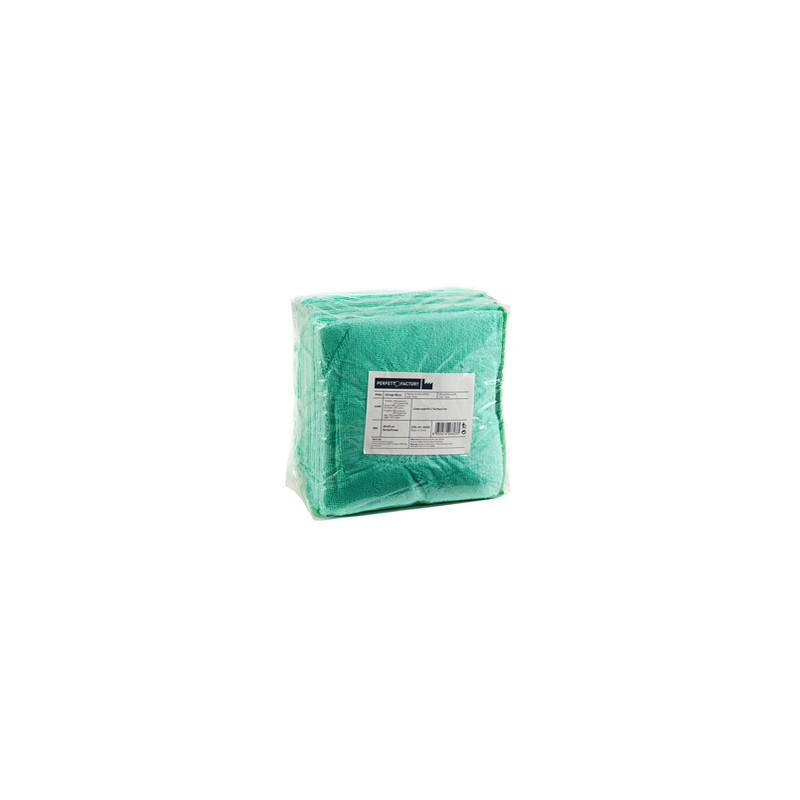 Pack 10 Panni microfibra 40x40cm verde Ultrega PERFETTO