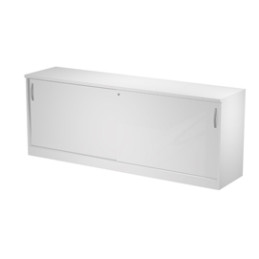 Mobile basso con ante scorrevoli 185x46x73cm Bianco - AGORA'