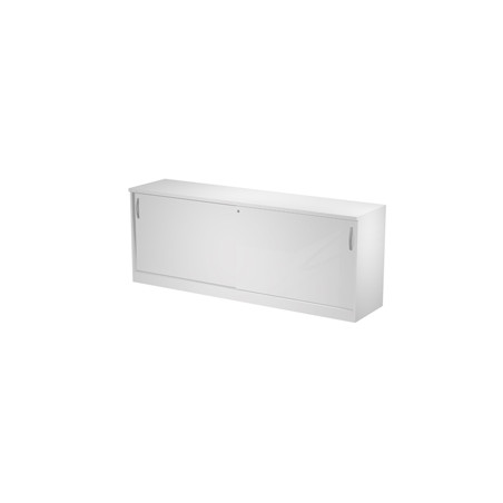 Mobile basso con ante scorrevoli 185x46x73cm Bianco - AGORA'