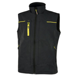 Gilet da lavoro Saturn nero/giallo Taglia M U-Power