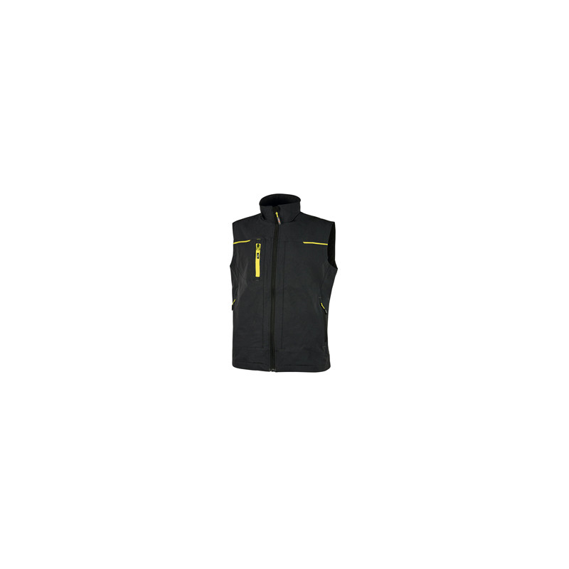 Gilet da lavoro Saturn nero/giallo Taglia M U-Power