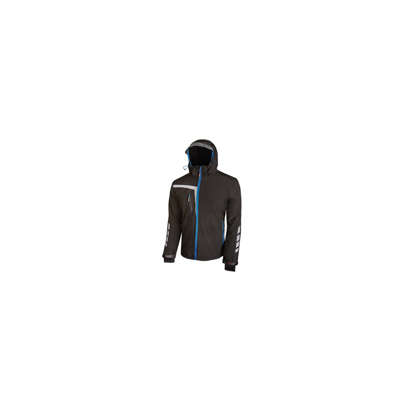 Giacca softshell Quick nero/blu Taglia M U-Power