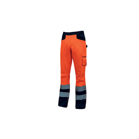 Pantalone invernale alta visibilita' Beacon arancio fluo Taglia M U-Power