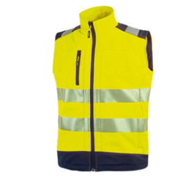 Gilet alta visibilita' softshell Dany giallo fluo Taglia L U-Power