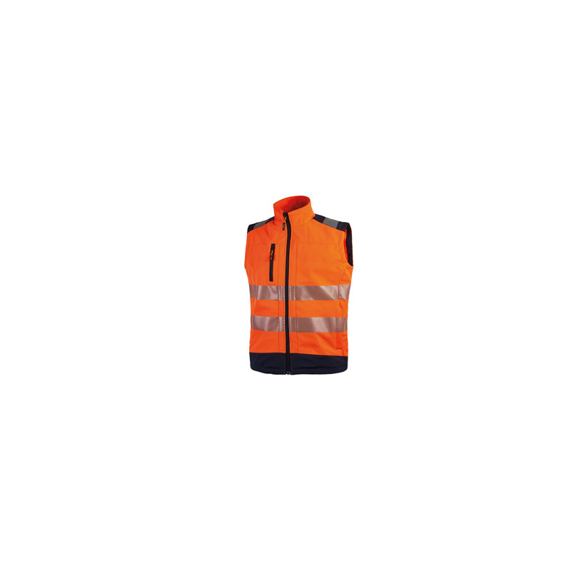 Gilet alta visibilita' softshell Dany arancio fluo Taglia L U-Power