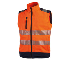 Gilet alta visibilita' softshell Dany arancio fluo Taglia XL U-Power