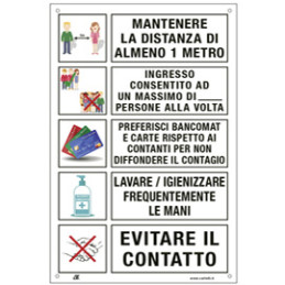 ** END ** ** END ** end* etich  20x30cm con disposizioni comportamentali generali