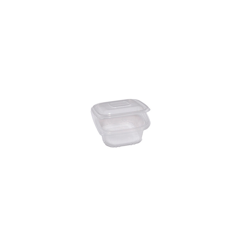 Pack 50 contenitori in PP con coperchio incernierato 12x12cm Cuki